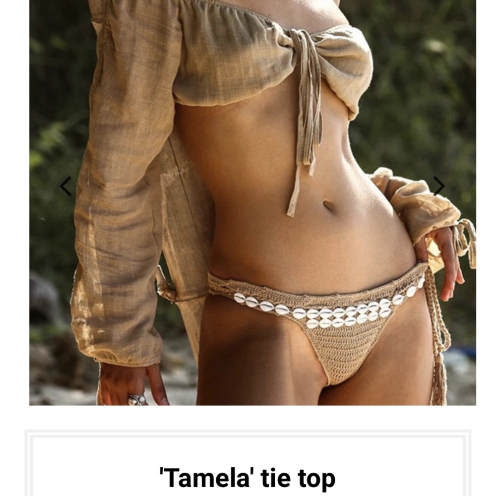 Tamela tie-up swim cover up
